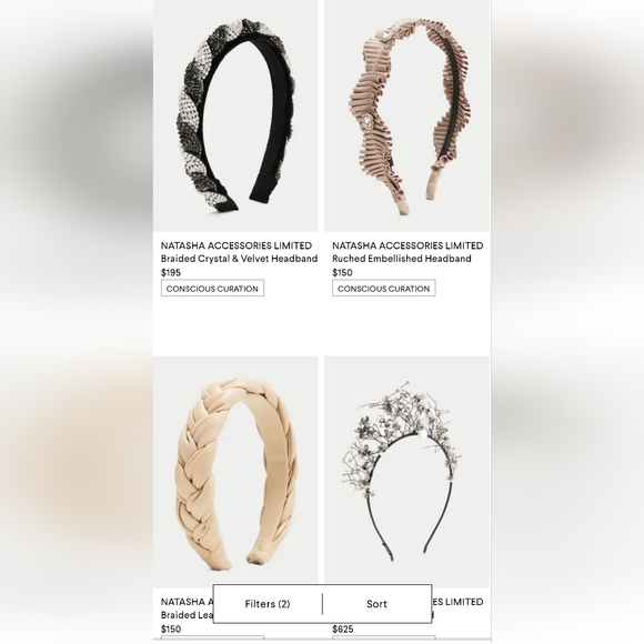 Black Natasha luxury headband Rhinestone wedding or bridal shower - Picture 10 of 10